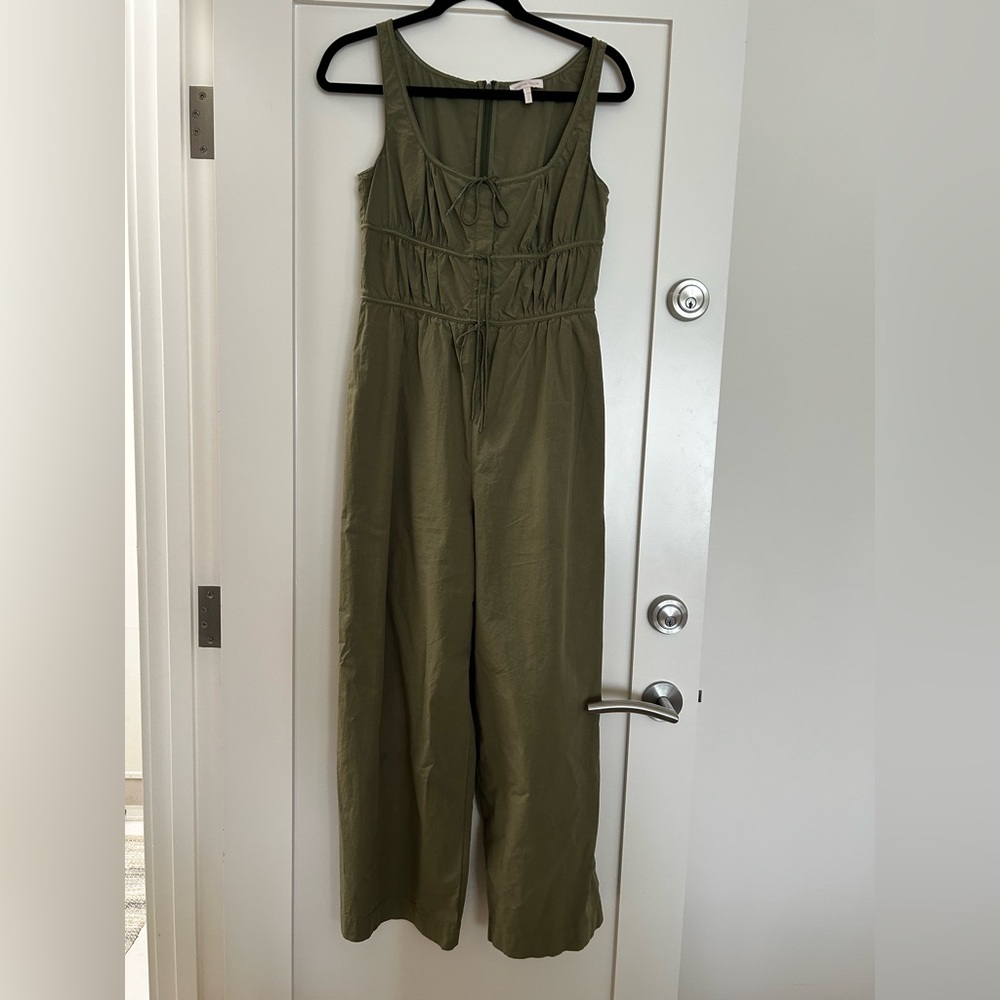 Rebecca Taylor Wide Leg Silk Jumpsuit (size 2)